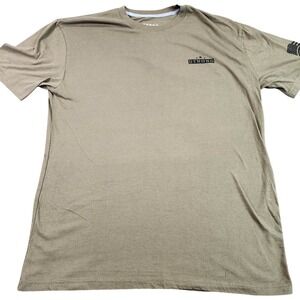 Lincoln Outfitters Shirt Mens Medium Beige By Land Tank USA Flag Graphic Tee